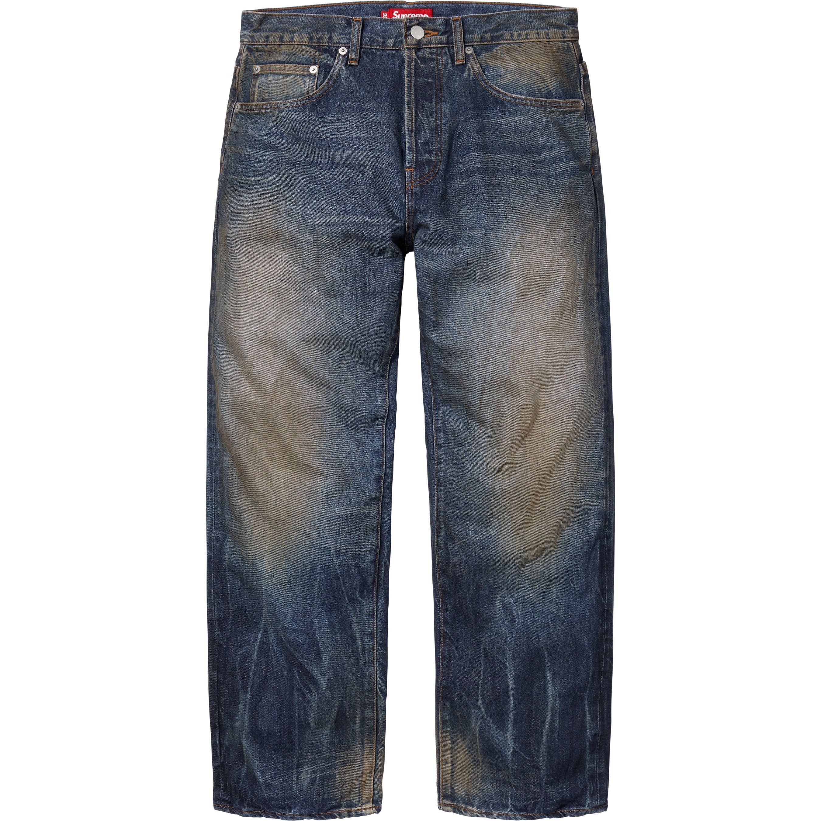 Distressed Loose Fit Selvedge Jean view 3
